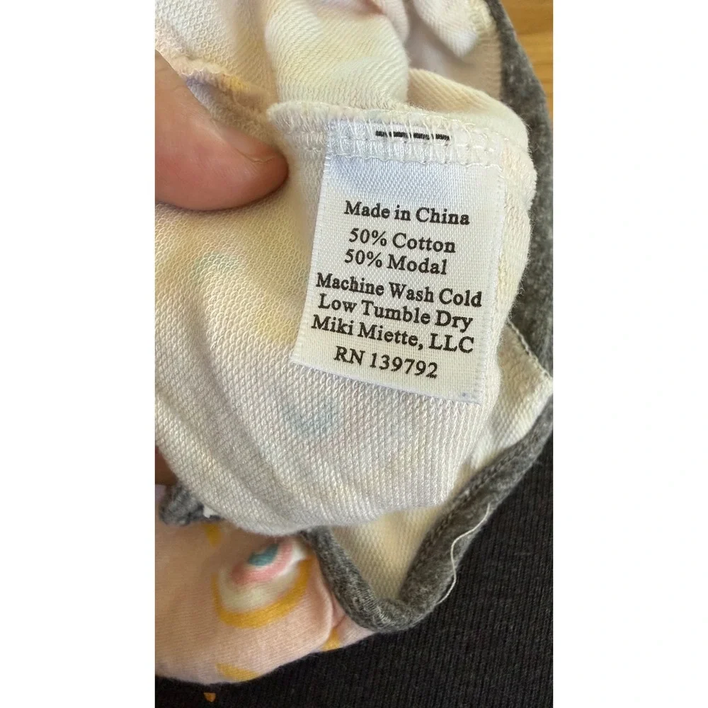 Miki Miette Baby Girl Pink Rainbow Halter Bubble Romper 3M